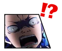 ⁉ emoji Re:從零開始的異世界生活 Telegram sticker 14 of 40