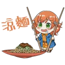 🤤 emoji 前進吧！高捷少女 第三彈 美食篇 Telegram sticker 18 of 40