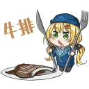 🤤 emoji 前進吧！高捷少女 第三彈 美食篇 Telegram sticker 11 of 40