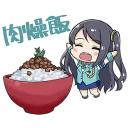 🤤 emoji 前進吧！高捷少女 第三彈 美食篇 Telegram sticker 6 of 40
