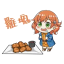 🤤 emoji 前進吧！高捷少女 第三彈 美食篇 Telegram sticker 21 of 40