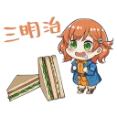 🤤 emoji 前進吧！高捷少女 第三彈 美食篇 Telegram sticker 19 of 40