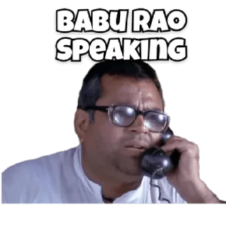 😀 emoji Babu Rao Telegram sticker 6 of 15