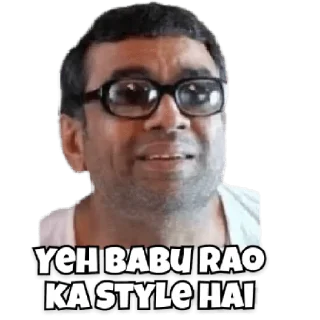😀 emoji Babu Rao Telegram sticker 2 of 15