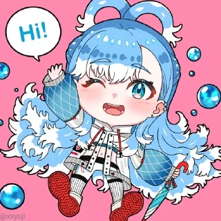 👋 emoji Kobo Kanaeru • @xxyuji • @Grup_Anime_Chat Telegram sticker 10 of 75