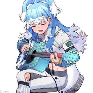 🎸 emoji Kobo Kanaeru • @xxyuji • @Grup_Anime_Chat Telegram sticker 22 of 75
