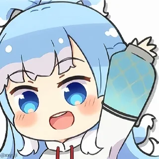 🙋‍♀ emoji Kobo Kanaeru • @xxyuji • @Grup_Anime_Chat Telegram sticker 17 of 75