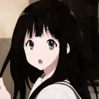 Sticker from chitanda eru @TikelAnimeXixixi
