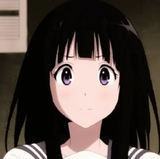 Sticker from chitanda eru @TikelAnimeXixixi