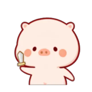 🐷 emoji PiggyMengmeng Part 1-2 (FULL) [ENG] @WSZB_Stickers Telegram sticker 7 of 48