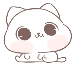 Sticker from Marshmallow Puppies: kitty! @HOWTOBEBITCH