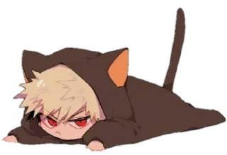 😕 emoji ᐯ.3 @AnimeTor1 ~ Bakugou Katsuki 1 Telegram sticker 10 of 120