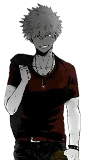 😏 emoji ᐯ.3 @AnimeTor1 ~ Bakugou Katsuki 1 Telegram sticker 21 of 120