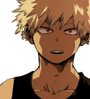 😟 emoji ᐯ.3 @AnimeTor1 ~ Bakugou Katsuki 1 Telegram sticker 13 of 120