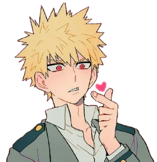 ❤ emoji ᐯ.3 @AnimeTor1 ~ Bakugou Katsuki 1 Telegram sticker 8 of 120