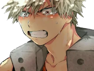 😭 emoji ᐯ.3 @AnimeTor1 ~ Bakugou Katsuki 1 Telegram sticker 19 of 120
