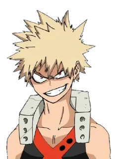 😏 emoji ᐯ.3 @AnimeTor1 ~ Bakugou Katsuki 1 Telegram sticker 3 of 120