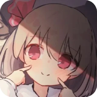🤲 emoji 瑾云飞 （美人亿小块蒂） 静态贴纸包(2) Telegram sticker 7 of 120