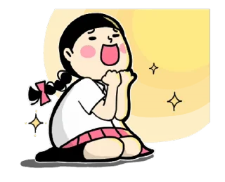 🌟 emoji 少女心的動畫小劇場 @moe_sticker_bot Telegram sticker 22 of 24