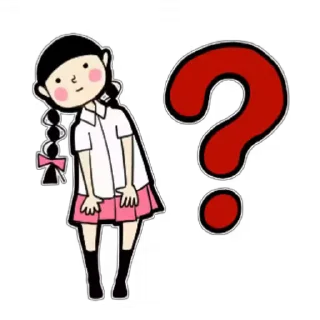 ❓ emoji 少女心的動畫小劇場 @moe_sticker_bot Telegram sticker 10 of 24