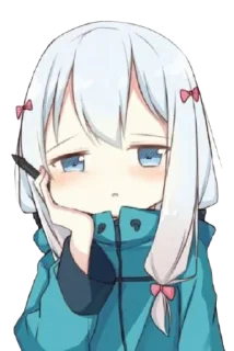 🥱 emoji @animestickerchannel eromanga sensei Telegram sticker 6 of 90