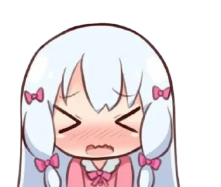 😳 emoji @animestickerchannel eromanga sensei Telegram sticker 3 of 90