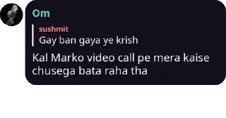 Sticker from Krish ki maka chut