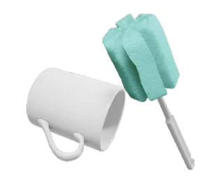 ⭐ emoji 馬克杯與他的菜瓜布2 @moe_sticker_bot Telegram sticker 9 of 16