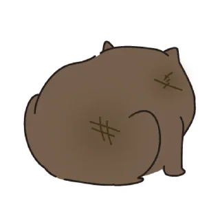 ⭐ emoji ウォンちゃん！かわいいウォンバット〜日常 @moe_sticker_bot Telegram sticker 21 of 32