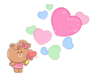 ⭐ emoji MINI BROWN & FRIENDS @deazzle @cremium Telegram sticker 5 of 24