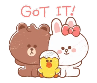 ⭐ emoji MINI BROWN & FRIENDS @deazzle @cremium Telegram sticker 2 of 24
