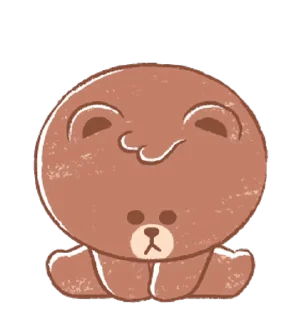 ⭐ emoji MINI BROWN & FRIENDS @deazzle @cremium Telegram sticker 8 of 24