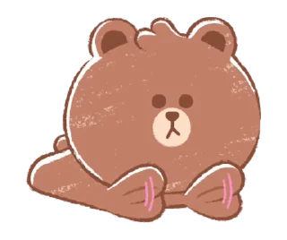 ⭐ emoji MINI BROWN & FRIENDS @deazzle @cremium Telegram sticker 17 of 24