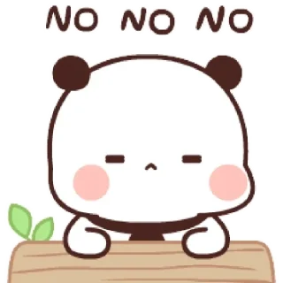 🙅‍♀ emoji Panda Gemoi 4 By @ofcsaraya Telegram sticker 5 of 112
