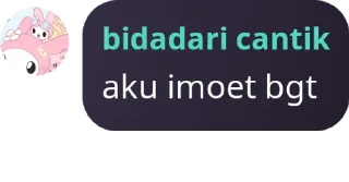 Sticker from bidadari imoet @fwonNana