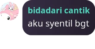 Sticker from bidadari imoet @fwonNana