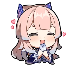 🥰 emoji 原神 スタンプ パイモンの絵シリーズ Vol.9 @deazzle Telegram sticker 8 of 16