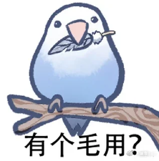 🤷‍♀️ emoji 实用鸟图 作者微博@猛禽bot Telegram sticker 13 of 109