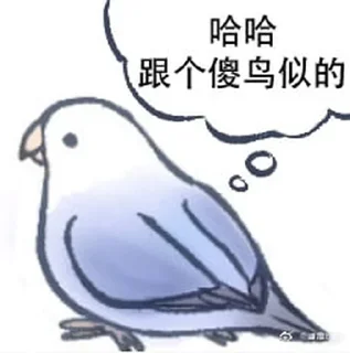 🤷 emoji 实用鸟图 作者微博@猛禽bot Telegram sticker 18 of 109