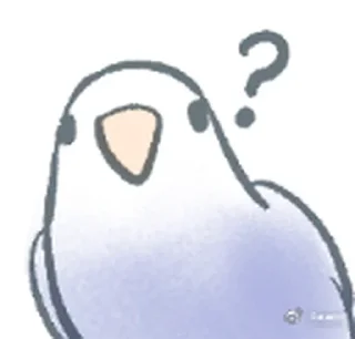 ❓ emoji 实用鸟图 作者微博@猛禽bot Telegram sticker 3 of 109