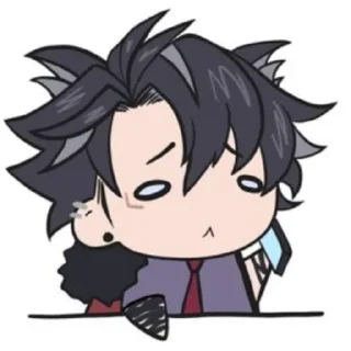 😣 emoji wriothesley by @mikkesr Telegram sticker 6 of 103