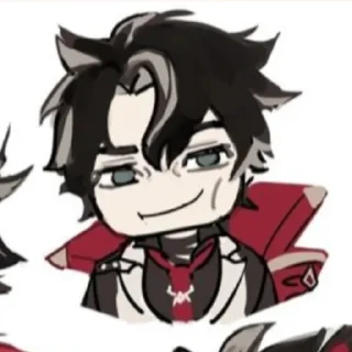 😏 emoji wriothesley by @mikkesr Telegram sticker 17 of 103