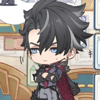 😬 emoji wriothesley by @mikkesr Telegram sticker 19 of 103