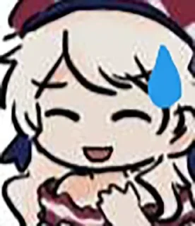 😅 emoji Kirin's Pack Telegram sticker 9 of 120