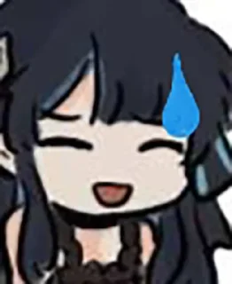 😅 emoji Kirin's Pack Telegram sticker 8 of 120