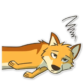 😓 emoji Ley DingoFox Telegram sticker 7 of 87