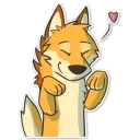 ❤ emoji Ley DingoFox Telegram sticker 16 of 87