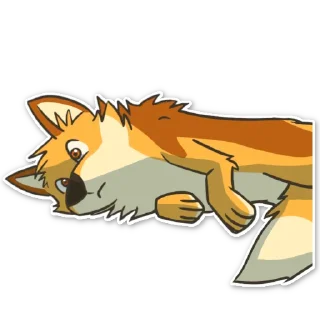 😐 emoji Ley DingoFox Telegram sticker 23 of 87