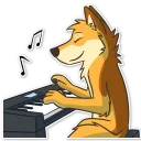 🎹 emoji Ley DingoFox Telegram sticker 17 of 87
