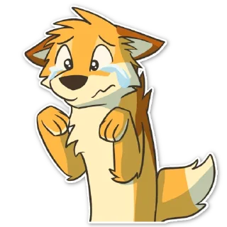 😭 emoji Ley DingoFox Telegram sticker 20 of 87